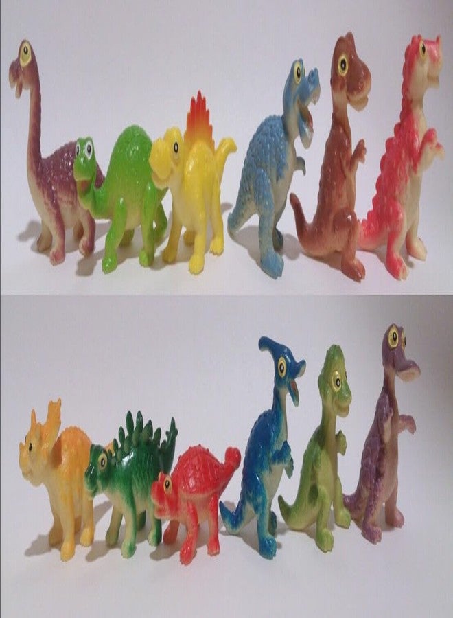 DIMAZO Small Kids Sea & Wild Animal Toys Sets for Fun, Educational, Spark Imagination and Learning (Multi Choice Sets) (Funny Dinosaur) 12pcs - Image 3